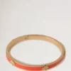 Mulberry Tree Enamel Bracelet Coral Orange Mixed Material Mulberry Tree Enamel Bracelet Coral Orange Mixed Material