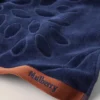 Mulberry Tree Jacquard Towel Navy & Teak Cotton Mulberry Tree Jacquard Towel Navy & Teak Cotton