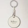 Mulberry Tree Leather Keyring Mulberry Green & Eggshell High Gloss Leather