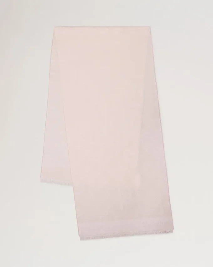 Mulberry Tree Rectangular Scarf Blossom Pink Cotton Silk Blend