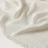 Mulberry Tree Rectangular Scarf Cream Cotton Silk Blend Mulberry Tree Rectangular Scarf Cream Cotton Silk Blend