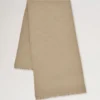 Mulberry Tree Rectangular Scarf Linen Green Cotton Silk Blend