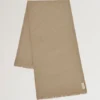 Mulberry Tree Rectangular Scarf Linen Green Cotton Silk Blend