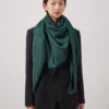 Mulberry Tree Scarf Mulberry Green Cotton Silk Blend Mulberry Tree Scarf Mulberry Green Cotton Silk Blend