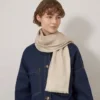 Mulberry Tree Square Cashmere Taupe Cotton Silk Blend Mulberry Tree Square Cashmere Taupe Cotton Silk Blend