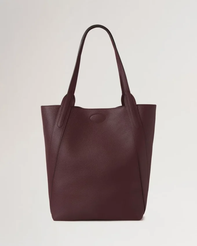 North South Bayswater Tote Black Cherry Heavy Grain North South Bayswater Tote Black Cherry Heavy Grain