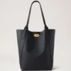 North South Bayswater Tote Black Heavy Grain Women