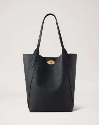 North South Bayswater Tote Black Heavy Grain Women