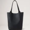 North South Bayswater Tote Black Heavy Grain Women