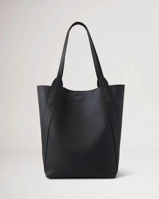 North South Bayswater Tote Black Heavy Grain Women