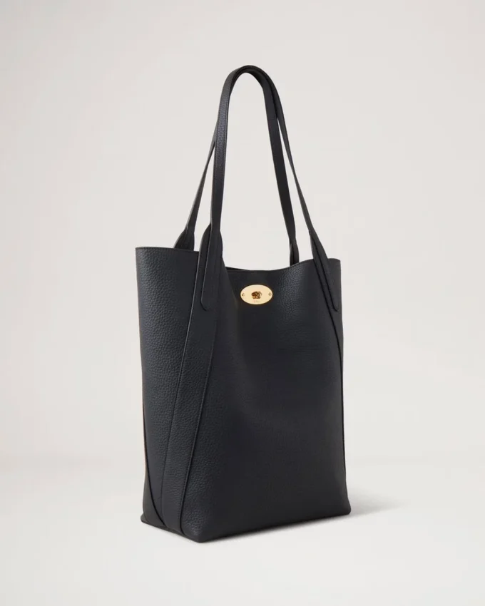 North South Bayswater Tote Black Heavy Grain Women