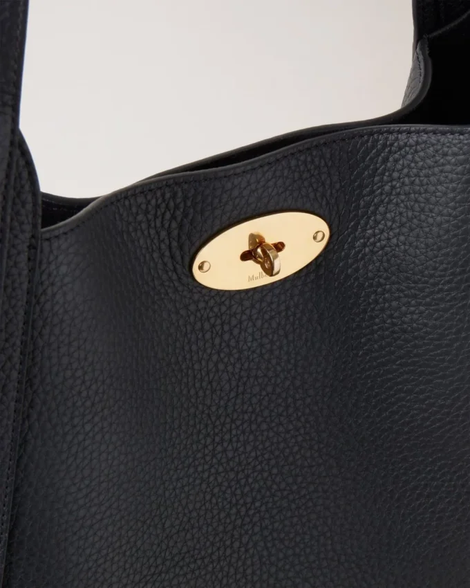 North South Bayswater Tote Black Heavy Grain Women
