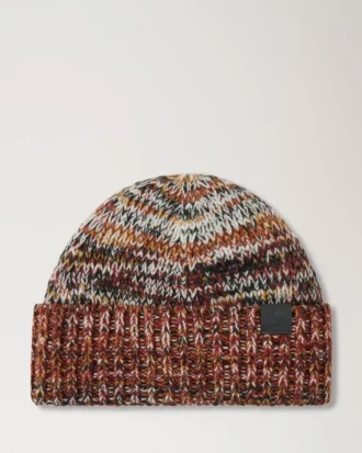 Ombre Degrade Beanie Rust Lambswool Men