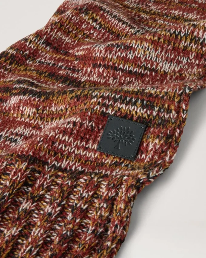 Ombre Degrade Scarf Rust Lambswool Women Ombre Degrade Scarf Rust Lambswool Women