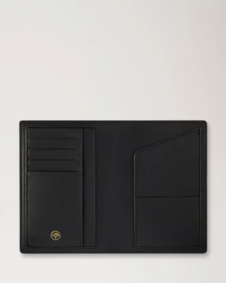 Passport Cover Black & Cognac Bio Based Scotchgrain