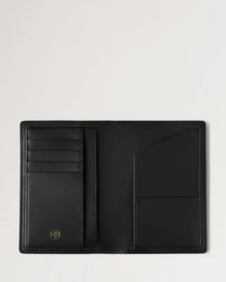 Passport Cover Black Shiny Small Croc Little Luxuries