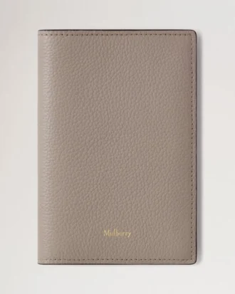 Passport Cover Cashmere Taupe Small Classic Grain