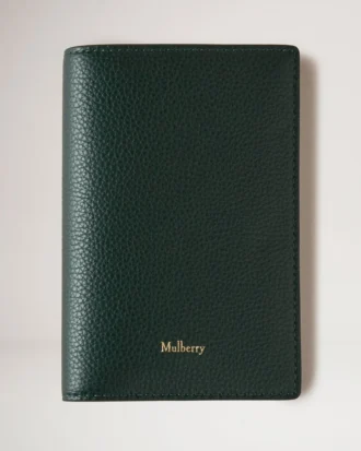 Passport Cover Mulberry Green Small Classic Grain