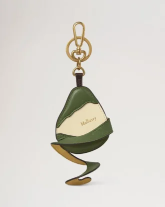 Peeling Fruit Keyring – Pear Fern & Eggshell Mixed Material