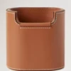 Pen Pot Vintage Oak Nappa Lifestyle