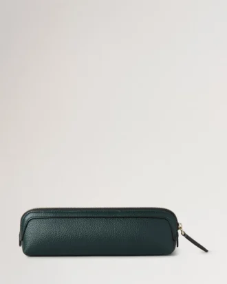 Pencil Case Mulberry Green Small Classic Grain Women