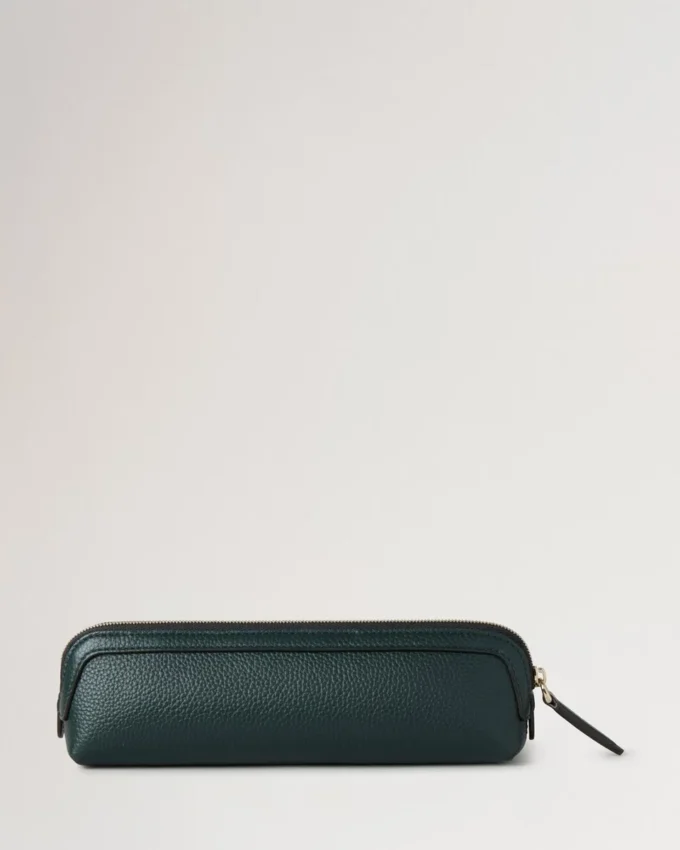 Pencil Case Mulberry Green Small Classic Grain Women