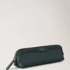 Pencil Case Mulberry Green Small Classic Grain Women