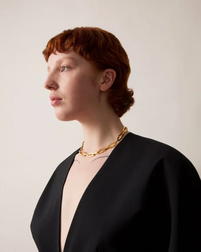 Pimlico Chain Necklace Gold Plated Brass Women Pimlico Chain Necklace Gold Plated Brass Women