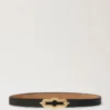 Pimlico Reversible Thin Belt Black & Sable High Gloss Leather Pimlico Reversible Thin Belt Black & Sable High Gloss Leather