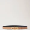 Pimlico Reversible Thin Belt Black & Sable High Gloss Leather Pimlico Reversible Thin Belt Black & Sable High Gloss Leather