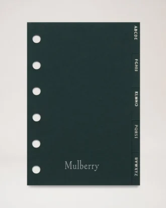 Pocket Book Contacts Dividers Mulberry Green Paper Pocket Book Contacts Dividers Mulberry Green Paper