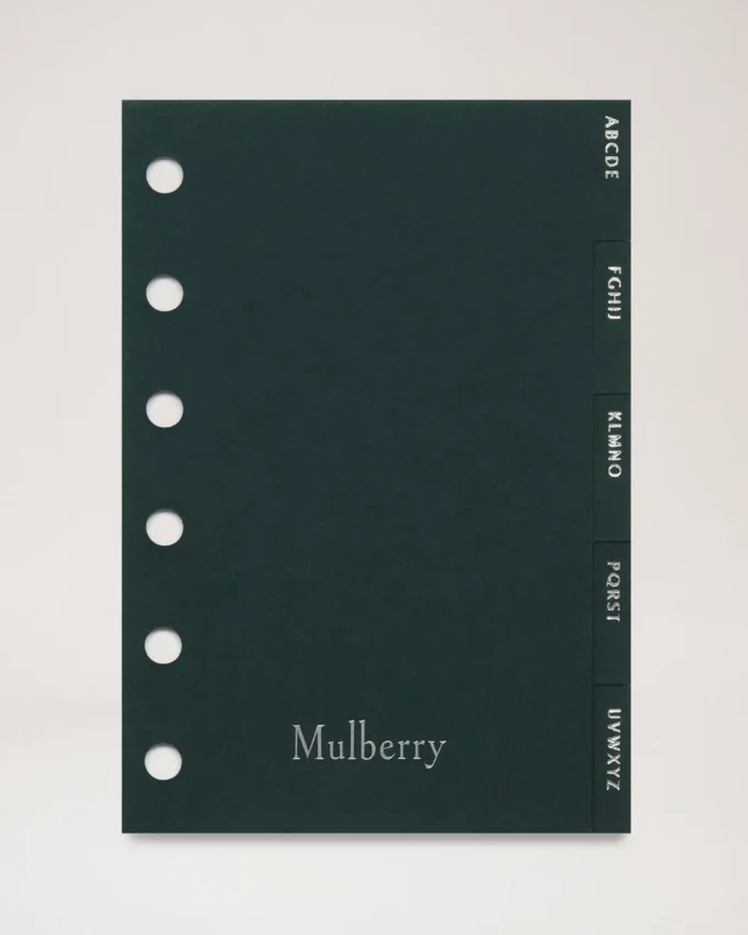 Pocket Book Contacts Dividers Mulberry Green Paper Pocket Book Contacts Dividers Mulberry Green Paper