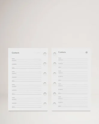 Pocket Book Contacts Dividers White Paper Men Pocket Book Contacts Dividers White Paper Men
