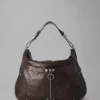 Poppy Hobo Pre-Loved Chocolate Lightweight Antique Leather Poppy Hobo Pre-Loved Chocolate Lightweight Antique Leather
