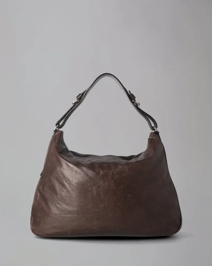 Poppy Hobo Pre-Loved Chocolate Lightweight Antique Leather Poppy Hobo Pre-Loved Chocolate Lightweight Antique Leather