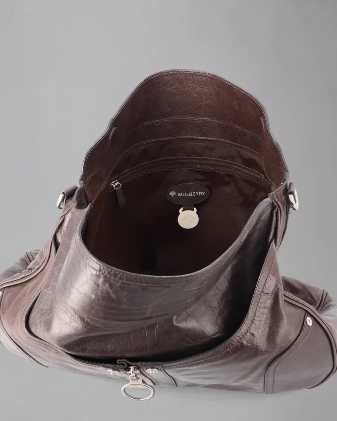 Poppy Hobo Pre-Loved Chocolate Lightweight Antique Leather Poppy Hobo Pre-Loved Chocolate Lightweight Antique Leather