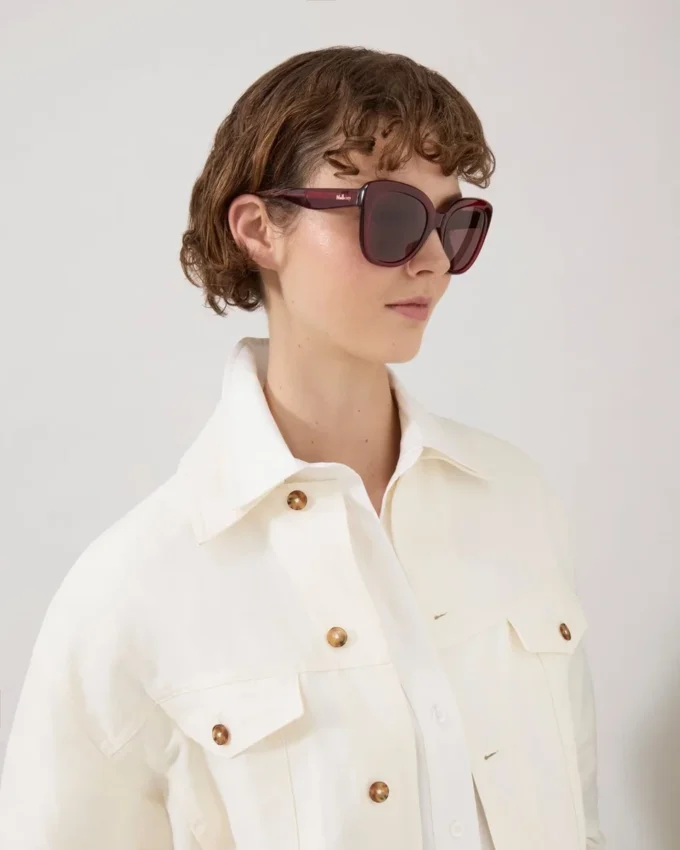 Poppy Sunglasses Black Cherry Bio Acetate & Bio Nylon Poppy Sunglasses Black Cherry Bio Acetate & Bio Nylon