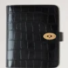Postman’s Lock Agenda Black Shiny Small Croc Men Postman’s Lock Agenda Black Shiny Small Croc Men