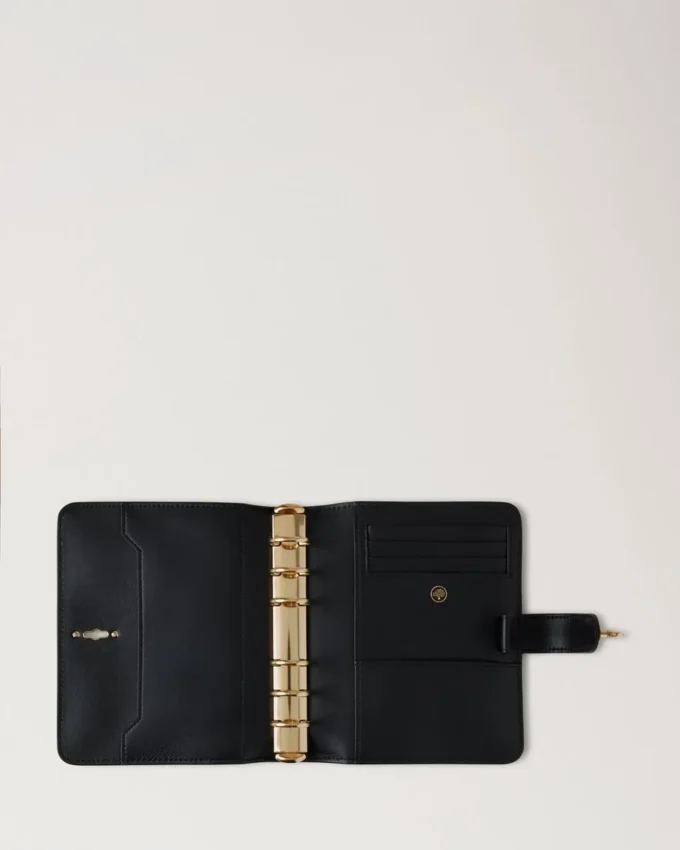Postman’s Lock Agenda Black Shiny Small Croc Men Postman’s Lock Agenda Black Shiny Small Croc Men