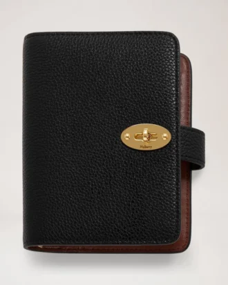 Postman’s Lock Pocket Book Black Small Classic Grain