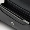 Press Stud Wallet Black High Shine Leather Gifts for Her Press Stud Wallet Black High Shine Leather Gifts for Her