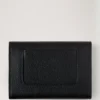Press Stud Wallet Black Small Classic Grain Women Press Stud Wallet Black Small Classic Grain Women