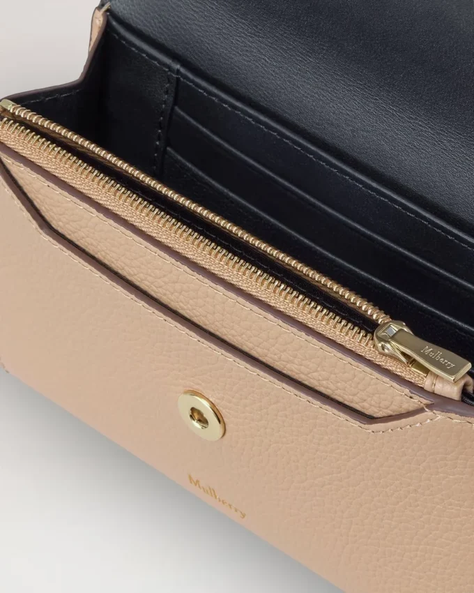 Press Stud Wallet Crumpet Small Classic Grain Women