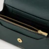 Press Stud Wallet Mulberry Green Small Classic Grain Press Stud Wallet Mulberry Green Small Classic Grain