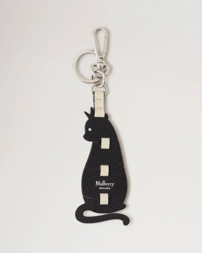 Puzzle Keyring – Cat Black Silky Calf & Small Classic Grain Puzzle Keyring – Cat Black Silky Calf & Small Classic Grain