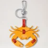Puzzle Keyring – Crab Double Yellow Classic Smooth Calf