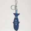 Puzzle Keyring – Fish Pale Navy Silky Calf Women Puzzle Keyring – Fish Pale Navy Silky Calf Women