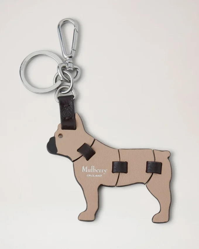 Puzzle Keyring – French Bulldog Maple Silky Calf Puzzle Keyring – French Bulldog Maple Silky Calf