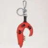 Puzzle Keyring – Shrimp Coral Orange Small Classic Grain Puzzle Keyring – Shrimp Coral Orange Small Classic Grain