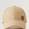 Raffia Baseball Cap Beige Raffia Women